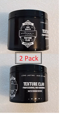 2 Pack Dominic's Texture Clay Compare to Pomade Baxter Of California 4.2 oz Each