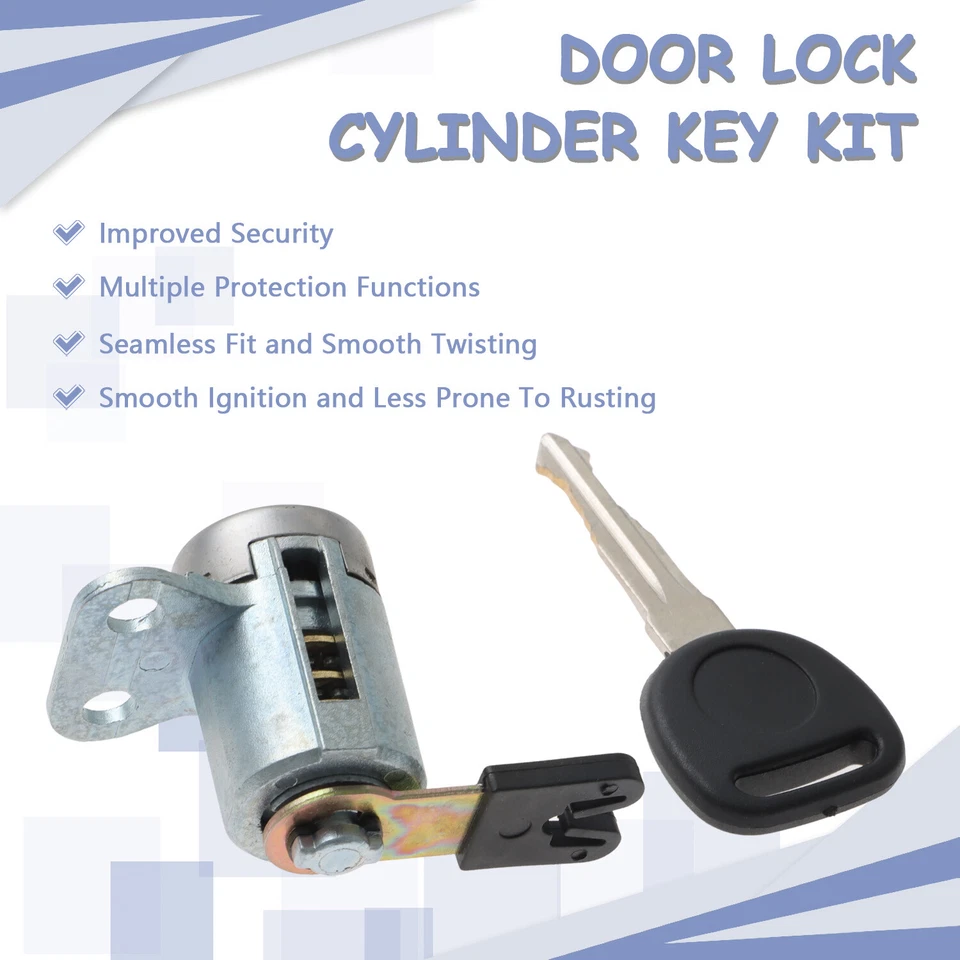 Cilindro de cerradura de apertura de puerta del lado del conductor con llaves para Buick LaCrosse 2005-2009  Foto 4 de 4