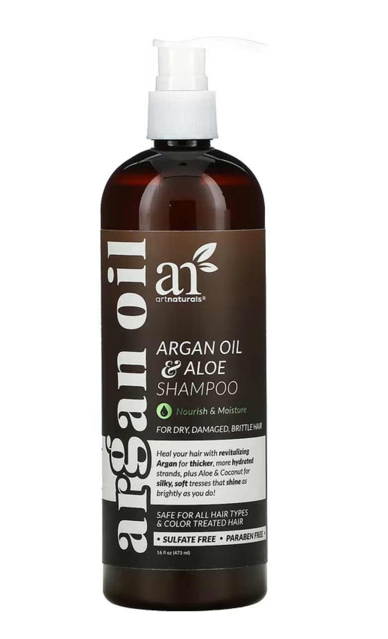 Artnaturals, Argan Oil & Aloe Shampoo, For Dry, Damaged, Brittle Hair, 16 fl oz