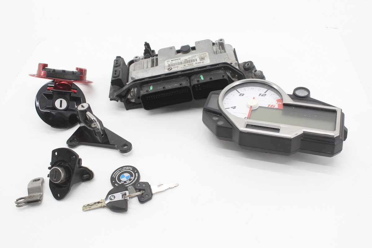 14-16 Bmw S1000rr/s1000r Ignition Key Lock Switch W/ Gas Cap Seat