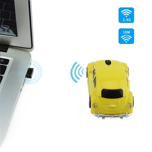 2.4Ghz Wireless Classic VW beetle car mouse Computer MAC Laptop Mice USB Dongle - Picture 32 of 32