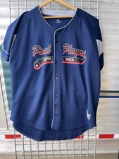 VINTAGE RUSSELL POOL PLAYERS LEts Rack Jersey XXL Billiards Shark Hustler Shirt