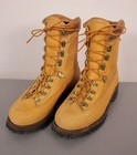 Mens VTG NOS 1970 Tan Mason Leather Hiking / Hunting Boots Sz 7 E 70s Outdoor