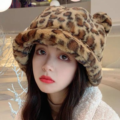 Cute Fuzzy Bear Ear Beanie Hat For Women - Plush Winter Hat With Pom Poms, One Size Fits Most - View #10