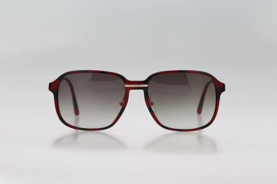 Burberrys by Safilo 8278 3DG, Gafas de sol cuadradas grandes de gran tamaño vintage de los 80 nuevas de stock Foto 3 de 4