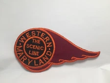 WESTERN MARYLAND THE SCENIC LINE RAILROAD NEW IRON  ON NAME PATCH 