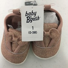 Baby B'gosh Girl Pink Sparkle Shoes - 0-3 Months