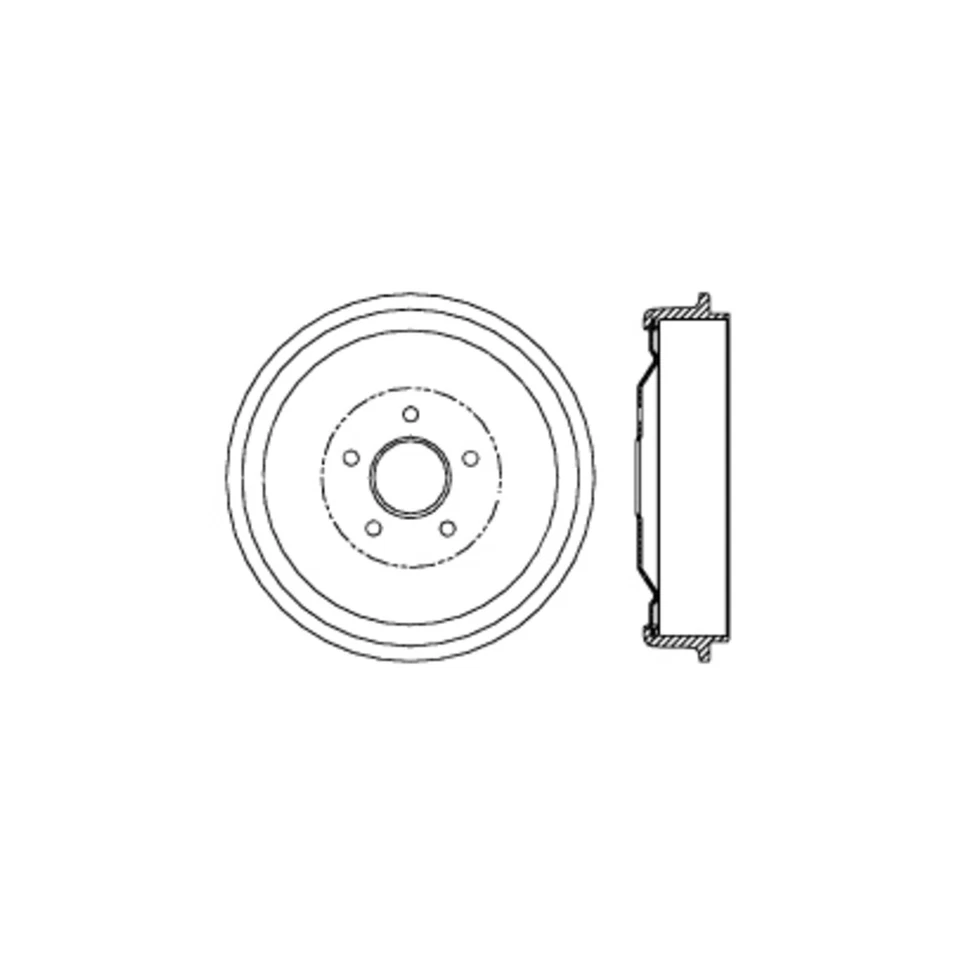 2x Tambor de freno trasero C-Tek para Dodge Dart 1965 1966 1967 1968 1969 1970 1971 1972 Foto 4 de 4