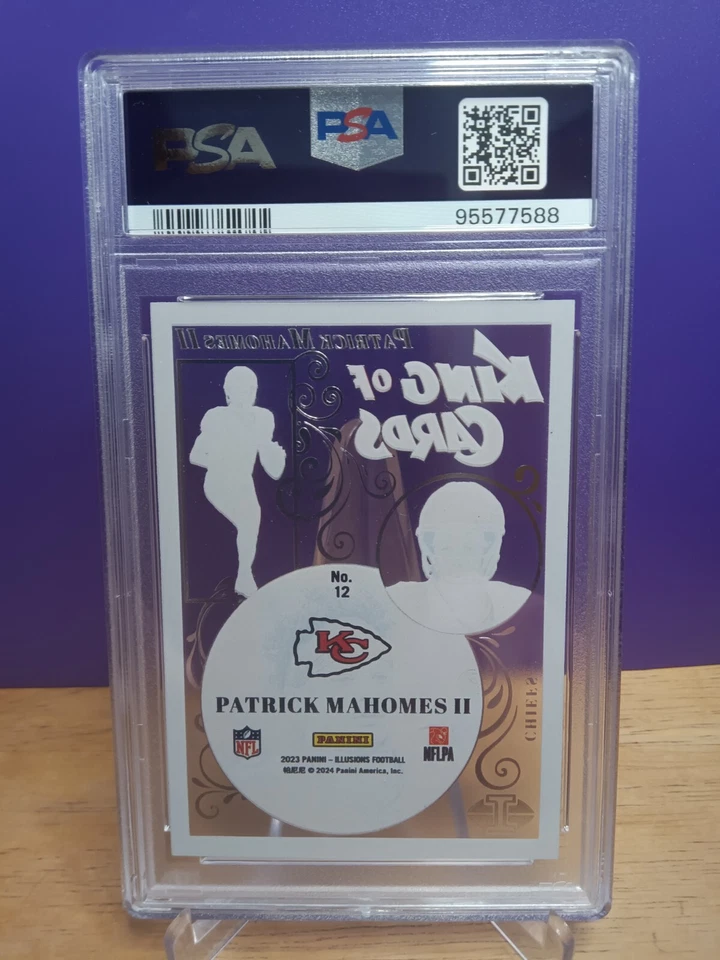 2023 PANINI ILLUSIONS KING OF CARDS 12 PATRICK MAHOMES II 🔥PSA 10 🔥 GEM MINT - Image 2 of 2