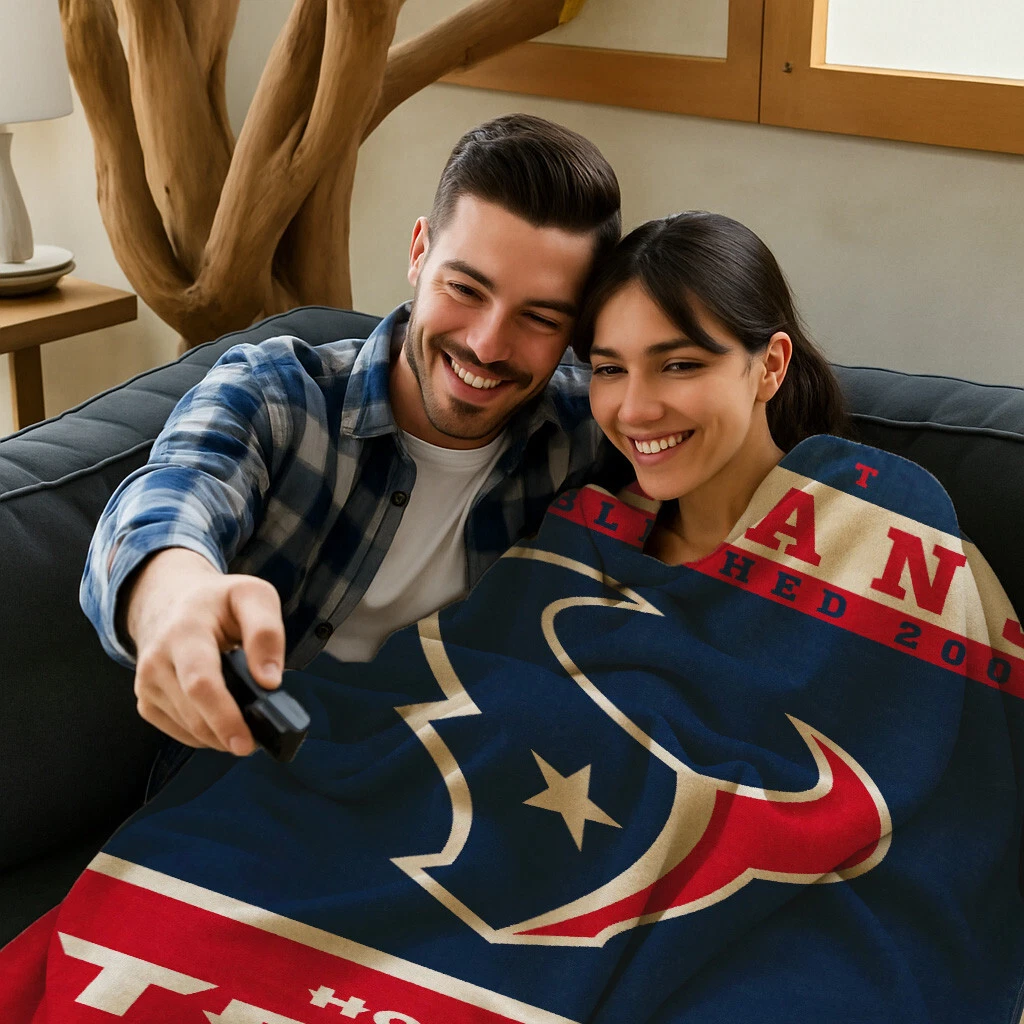 Houston Texans football Plush Blanket, Soft & Warm