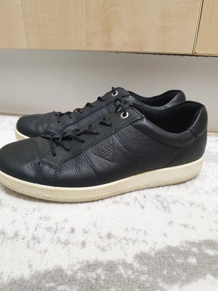 ECCO DANISH DESIGN MEN S AMAZING 100 LEATHER BLACK SHOES size UK7 EU40 US6
