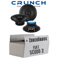 Crunch Lautsprecher FüR Fiat Scudo 2 Front 16Cm 2-Wege Koax Auto Einbauset Boxen
