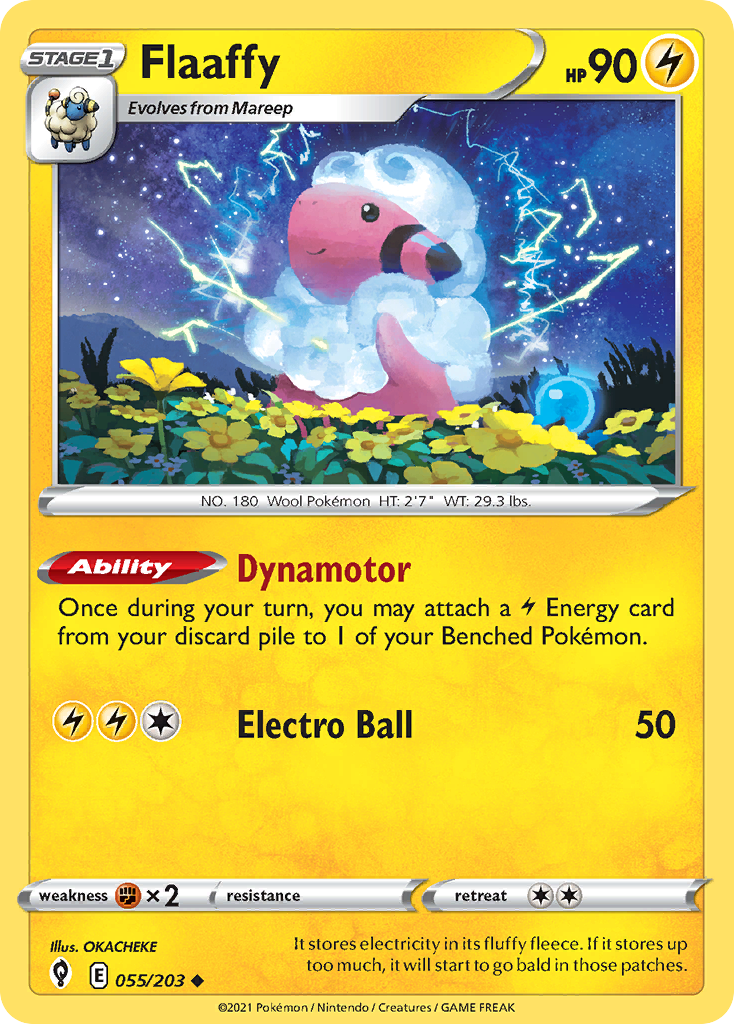 Flaaffy 55/203 Uncommon | Evolving Skies | Pokemon Card | eBay