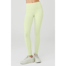 Alo Yoga HIGH-WAIST AIRBRUSH LEGGING Iced Green Tea Large. NWT
