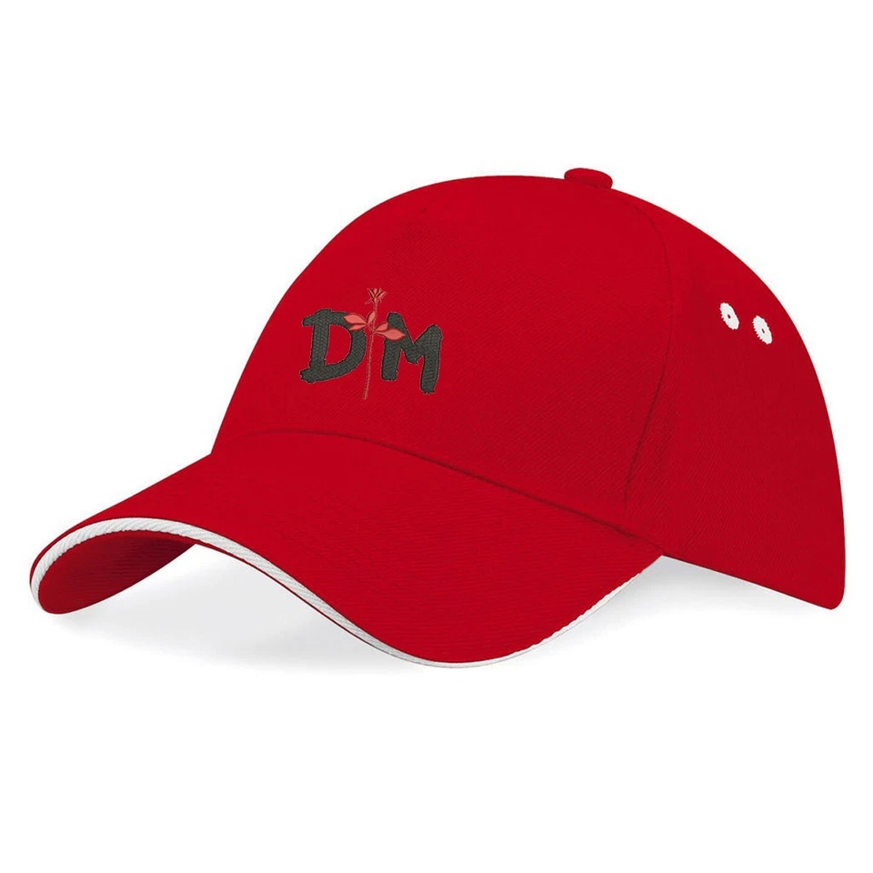 BEECHFIELD Depeche Mode Rockband Bestickte Rot Baseball Cap Mütze - k150- Rot