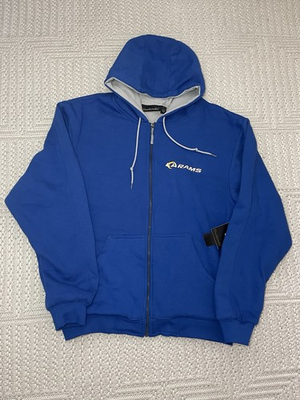 #ad Los Angeles Rams Dunbrooke Craftsman Thermal Lined Full Zip Large Hoodie Royal $60.00