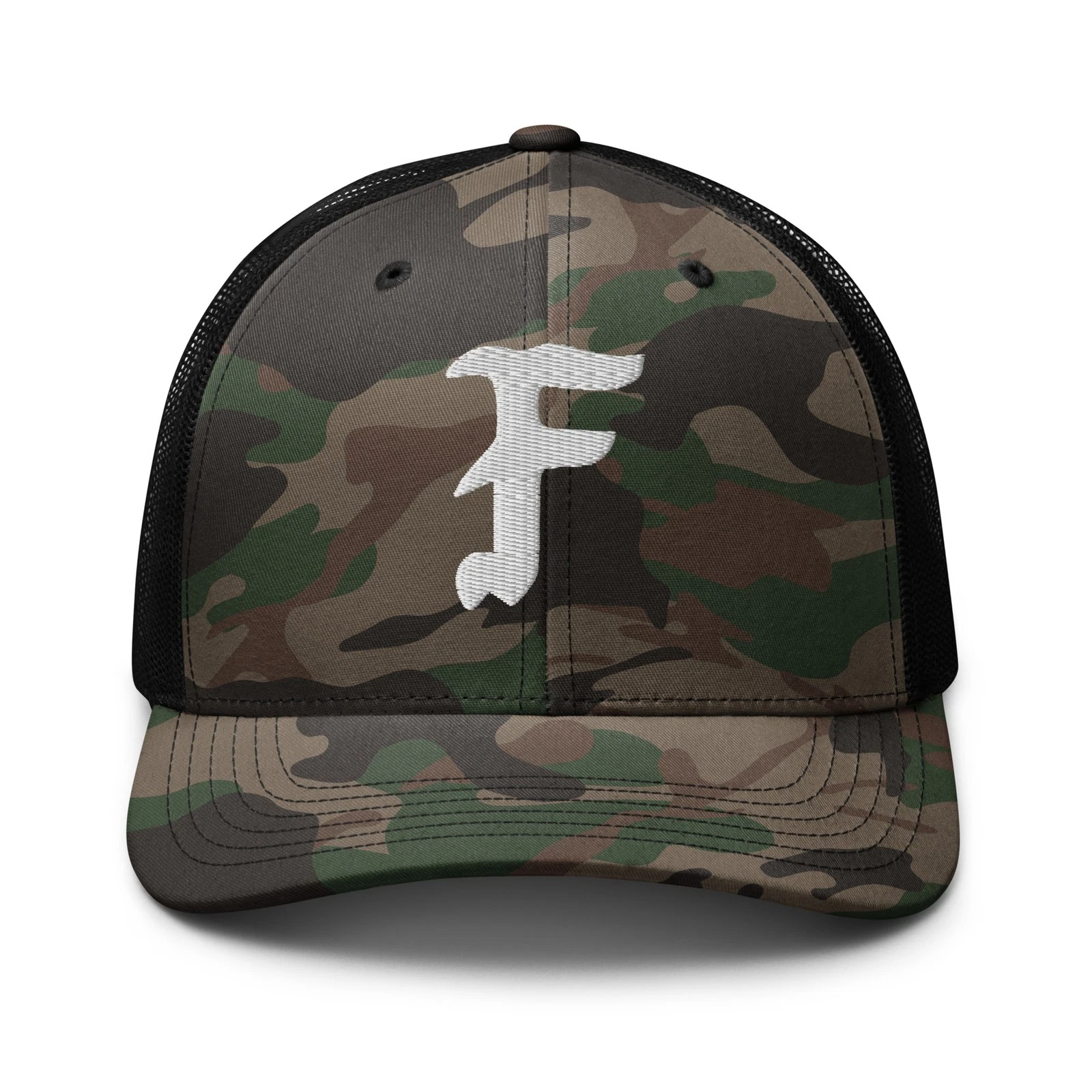 FORWARD OBSERVATIONS GROUP Fan Camouflage trucker hat