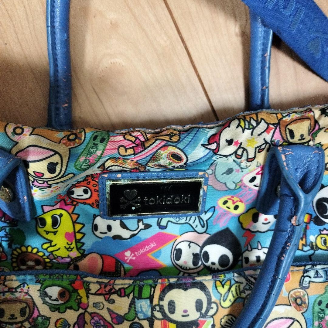 Tokidoki Character Pattern MultiColor Shoulder Ba… - image 2