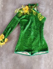 Double Platinum Performance women  s sequin green dance Outfit. Sz-M. Worn Once