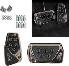 Car Pedal Covers, Automotive Brake and Accelerator Pedal Pad, Anti Black 2 PCS