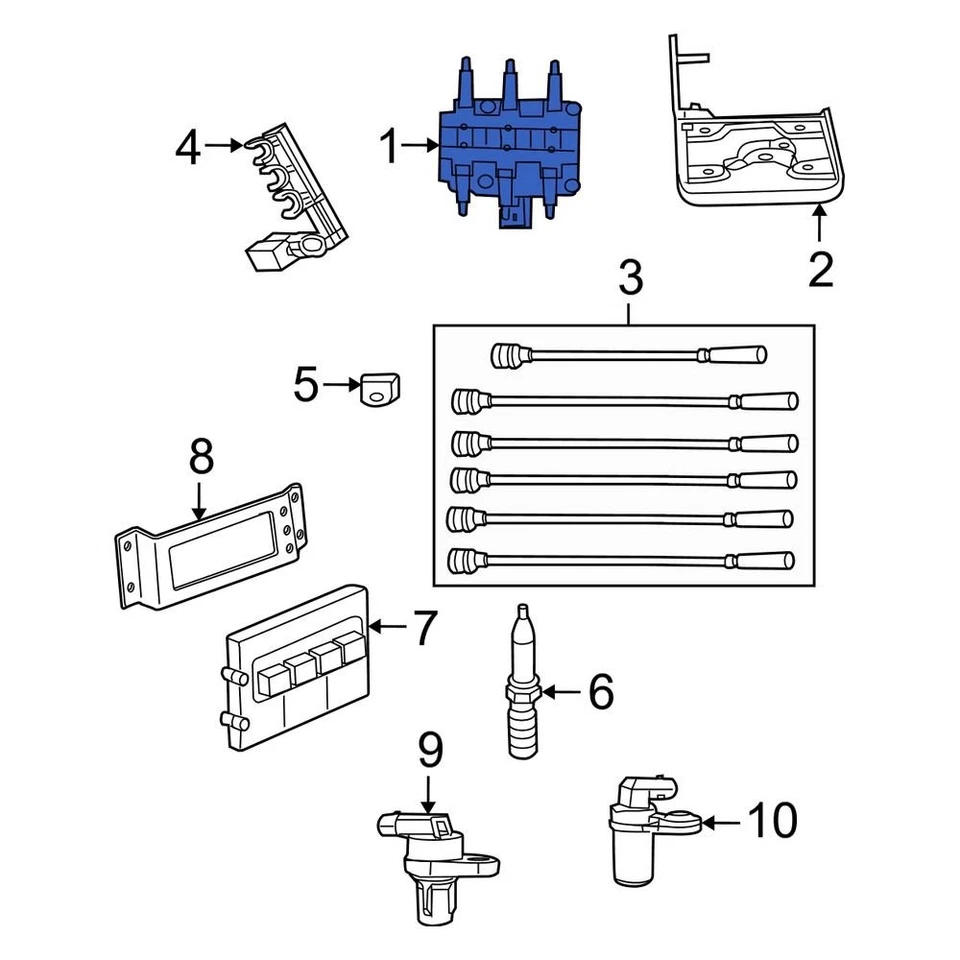For Dodge Grand Caravan 2001-2010 Dodge 56032520AF Ignition Coil — 第 4/4 张图片