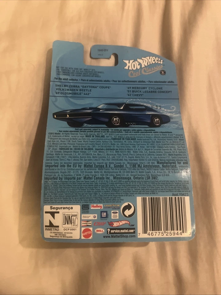 Tarjeta azul Var. Hot Wheels Cool Classics 51 Buick Lesabre Concept 17/30 Nuevo B207 Foto 2 de 2