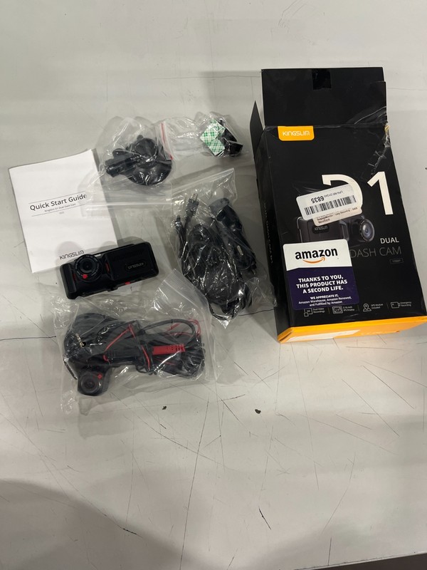 Kingslin D1 Dual Dash cam 1080P-new open box