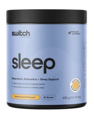 Switch Nutrition Sleep+ Salted Caramel 400g Magnesium relaxation & Sleep Support