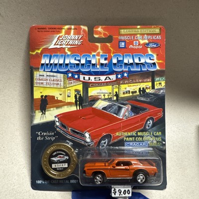 johnny lightning 1/64 diecast Orange Cougar Eliminator Muscle Car Usa Collection