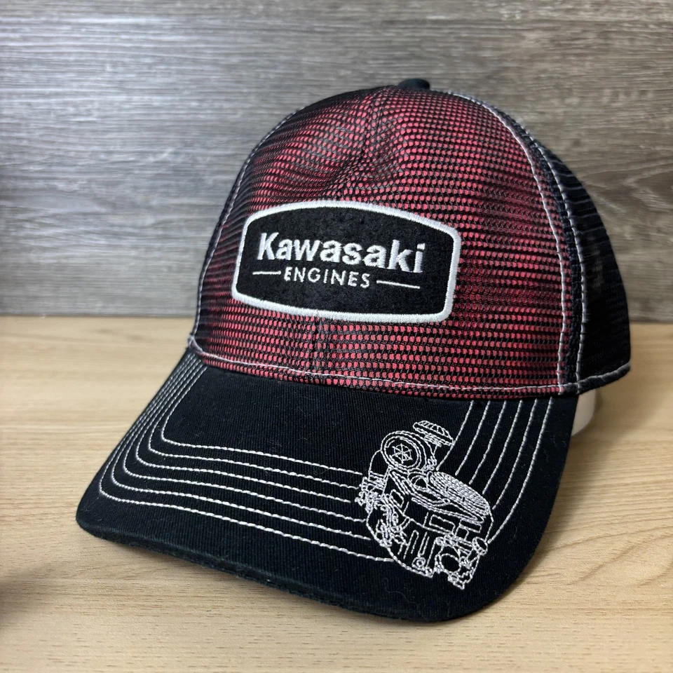 Gorra Kawasaki Engines Snap Back Trucker Mesh edición limitada 2018 para hombre Foto 4 de 4