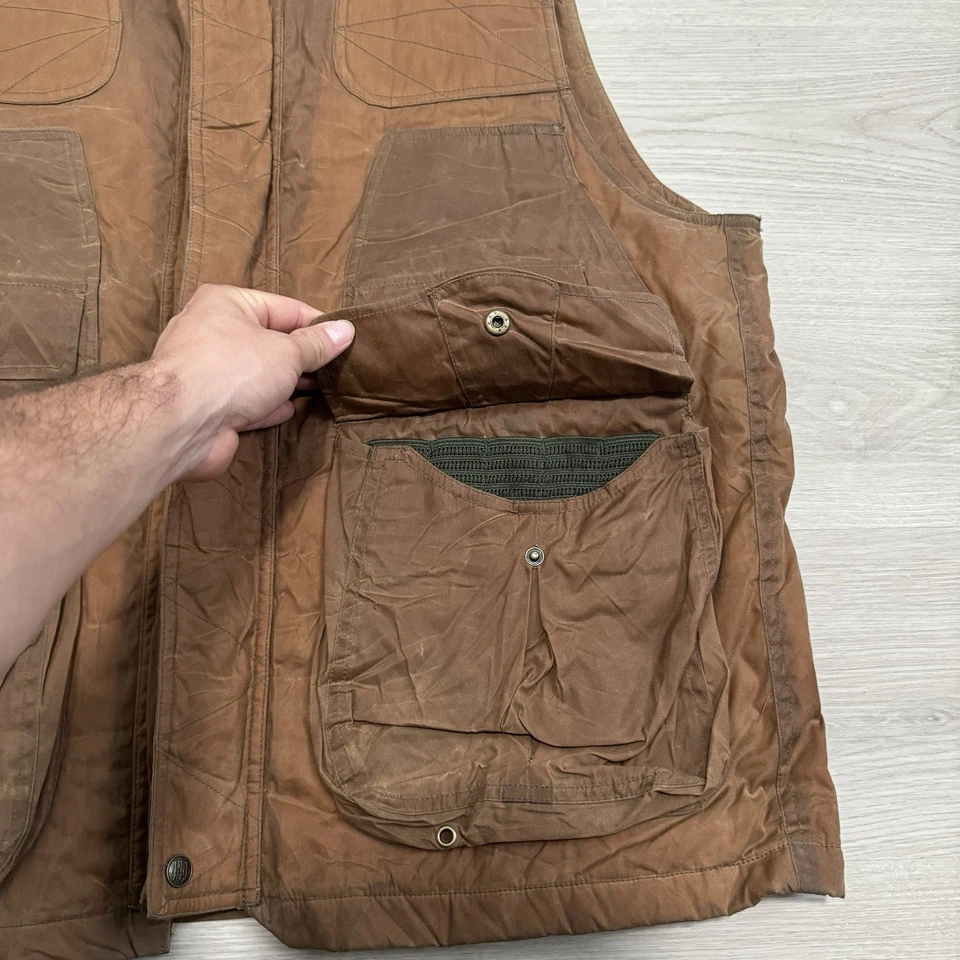 Beretta Field Waxed Duck Hunting Shooting Vest Big Pockets Thermal Insulated XL - Image 4 of 4