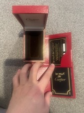 Cartier Les Must de Cartier Lighter Box & Papers ONLY Vintage Red Case