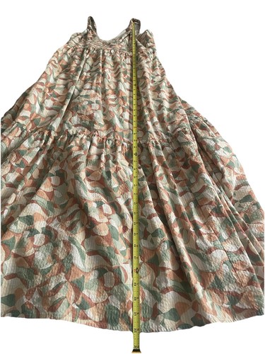 Abito Abercrombie & Fitch donna L geometrico babydoll a strati maxi cottagecore - Foto 11 di 13