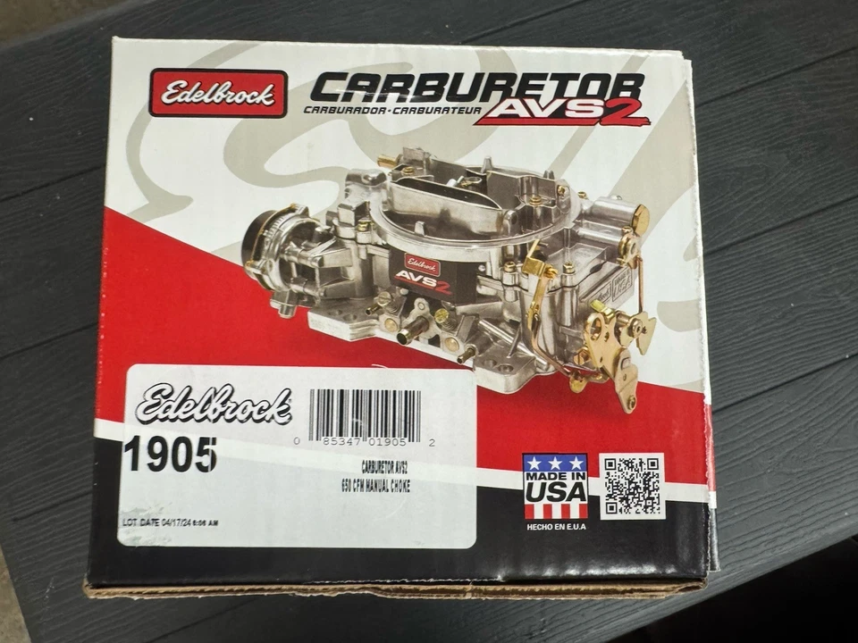 Carburador Edelbrock 1905 AVS2 650CFM Foto 2 de 2