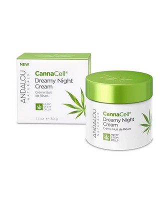 4x  Andalou Naturals Cannacell Dreamy Night Cream  1.7 Oz Each New PACK 4