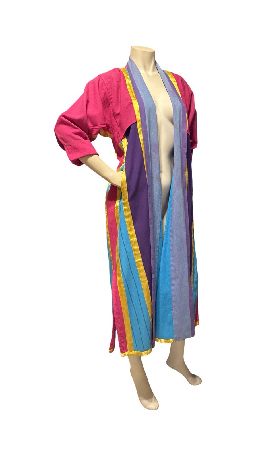 VTG OPUS 1 Duster Multi Color Patchwork Jacket Co… - image 8