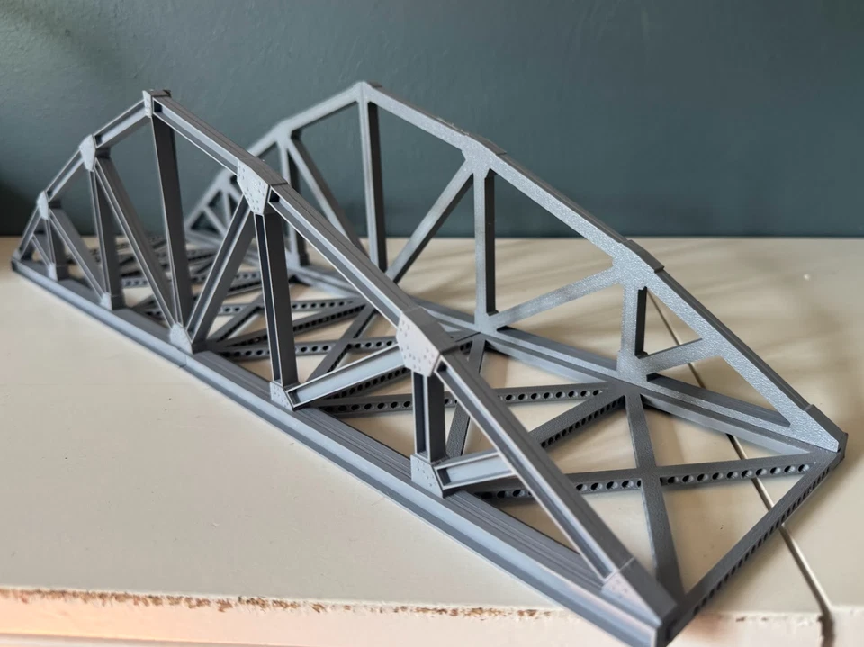 O Scale 80’ Single Bridge Kit  supports up to 4" wide track - Image 2 of 3