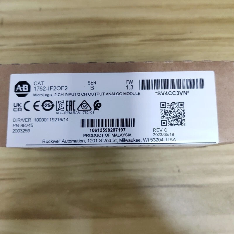 New Factory Sealed Allen-Bradley 1762-IF2OF2 MicroLogix1200 Analog I/O Module - Image 2 of 4