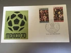 STAMPS FIRST DAY COVER 1970 FOOTBALL WORLD CUP FINALS IN MEXICO COVER TYPE 2