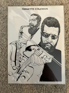 Ornette Coleman blank greeting card handmade jazz avant-garde new thing 5" x 7"