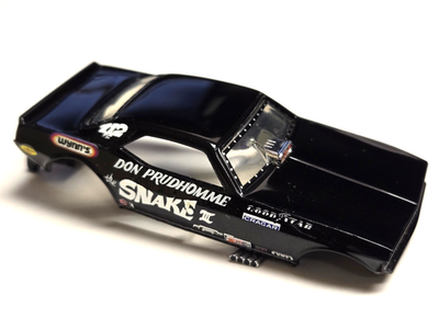 #ad Auto World 4Gear Don The Snake Prudhomme #x27;73 Plymouth Black HO Slot Car Body $12.99