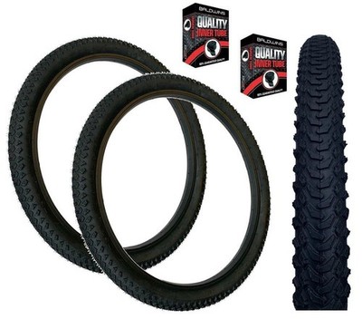 Baldys 24 x 1,95 Mountainbike SCHWARZ Kinder Off Road Knobby Profil Reifen s Schlauch s