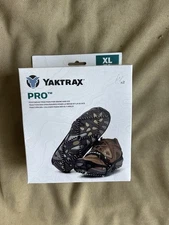 Yaktrax Pro Traction Device Unisex XL Black Winter Snow Ice Cleats One Pair New