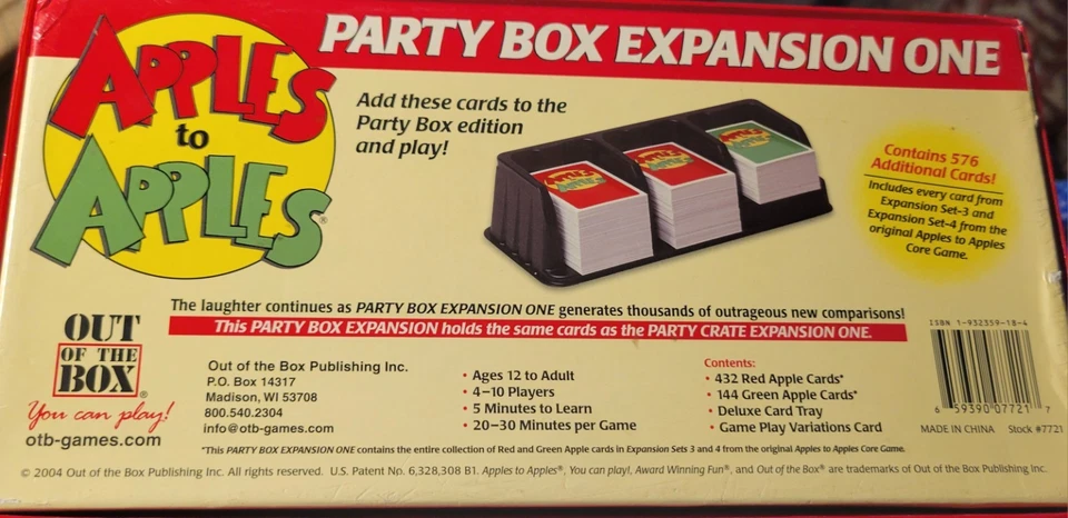Apples to Apples Party Box Expansion One Card Game with Box, Tray - Image 4 of 4
