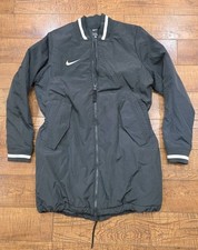 Nike Women  s Parka Mid Length Insulated Jacket In Charcoal Dark Gray Size Medium
