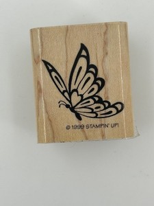 STAMPIN' UP! Rubber Stamp Butterfly 1999 Card Making Craft Scrapbooking