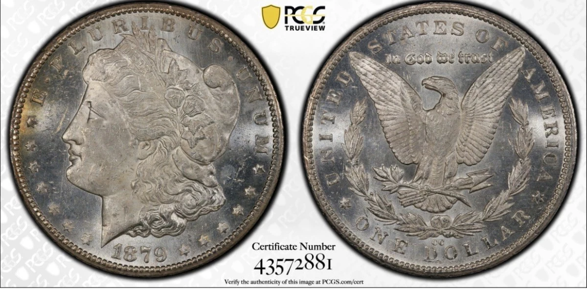 Carson City Grade MS 63 1879 Year Morgan US Dollars (1878-1921