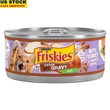 Savory Turkey Gravy Pate Wet Cat Food 5.5oz Cans 24 Pack Healthy Hydration New 3.22 per gallon