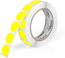 1 Roll Fluorescent 1 Inch Round Circle Dot Sticker Labels 1,000 Labels Per Roll