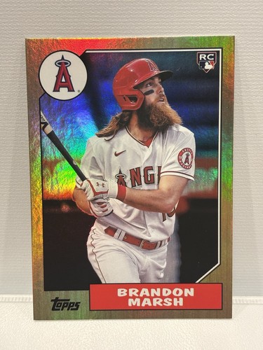 2022 Topps Chrome - 1987 Topps Baseball Brandon Marsh #87BC-18 (RC) Foil /199